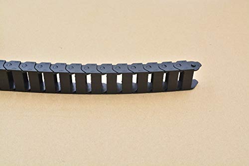 Ochoos Bridge Type Can't Open Plastic 10mmx30mm Drag Chain with end connectors L 1000mm Engraving Machine Cable for CNC Router 1pcs - Thumbnail 2