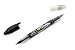 Pilot Futayaku Double-Sided Brush Pen - Black / Gray Ink