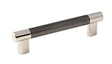Amerock | Cabinet Pull | Polished Nickel/Gunmetal