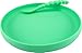OBB Silicone Baby Plate with Suction Cup Base (Green)