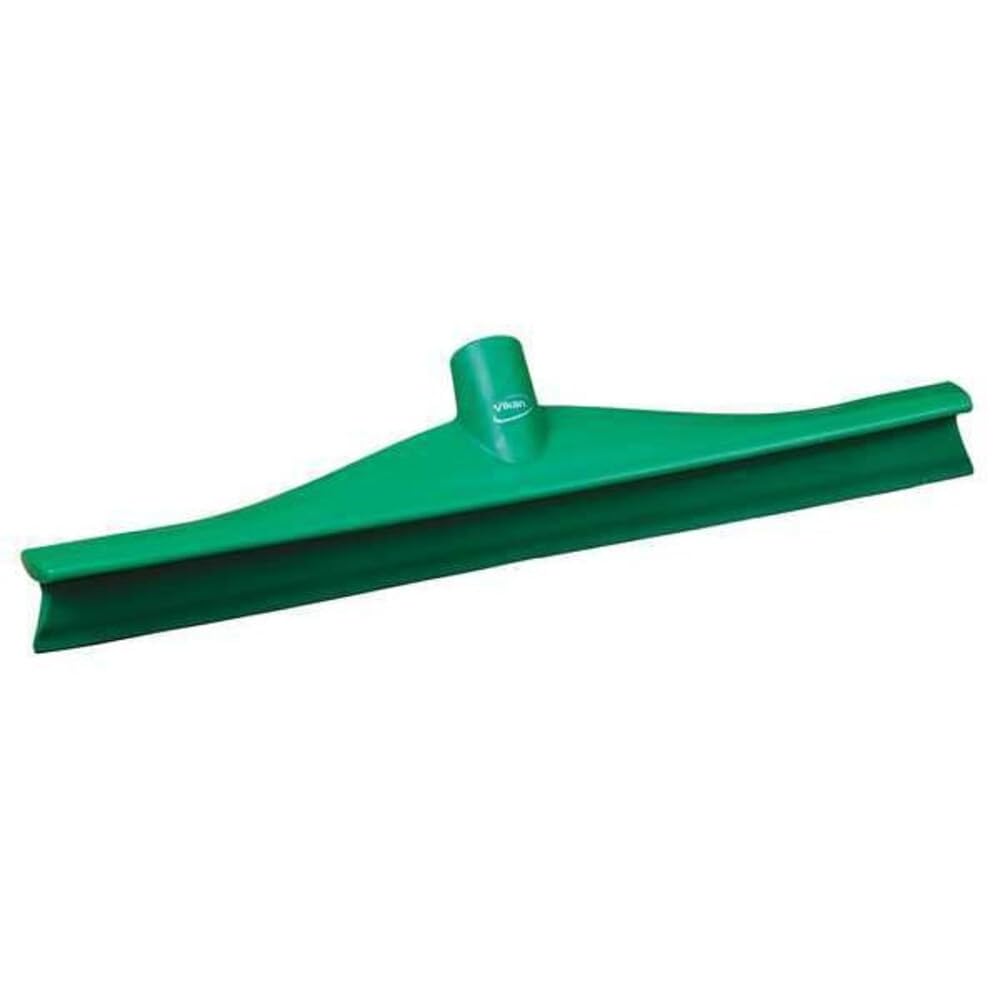 Vikan 71402 Rubber Polypropylene Frame Single Blade Squeegee, 16", Green