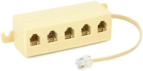 ZGMA 1to5 Multifunction RJ11 Telephone Cable Junction Box Split Adapter