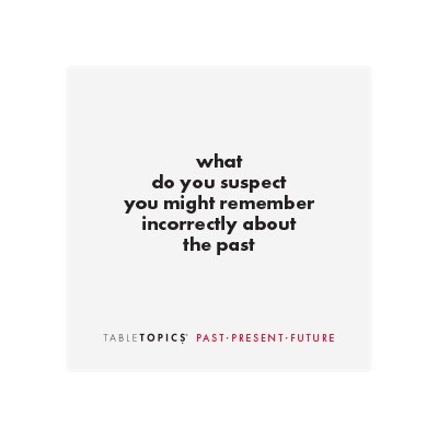 TABLETOPICS - Past, Present, Future