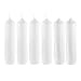 Mega Candles 6 pcs Unscented White Dome Top Pillar Candle | Economical One Time Use Event Wax Candles 2" x 9" | For Wedding Receptions, Birthdays, Party, Celebrations, Florists, Churches & More