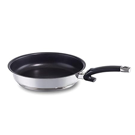 Fissler Pfanne protect steelux premium – beschichtete Pfanne Induktion – Edelstahl Pfanne 28 cm Ø – Induktion geeignet – 138-