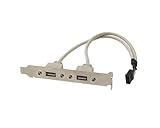 Leegoal (TM) 2-Port USB Rear Panel Bracket Host Adapter.