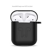 amasing Case Accessories Protective Silicone Cover Skin Compatible for Charging Case Only (Black)