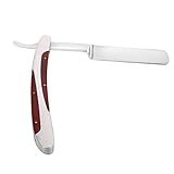 Anself Stainless Steel Straight Edge Barber Razor Folding Shaver Knife Blade Shaving Tool