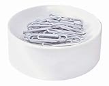 White Clipwell Magnetic Paper Clip Holder