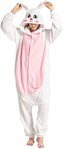 LadyKing Adult Onesie Rabbit Pajamas Unisex Anime Sleeping Wear Costume Christmas