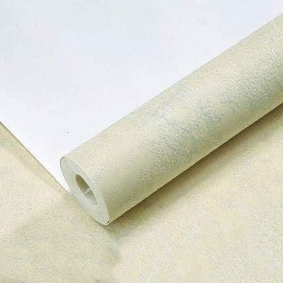 American Country Non-Woven Wallpaper 3D Stereo Vintage Garden Bedroom Living Room Wallpaper, Light Yellow 2 10 * 0.53m