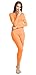 UYES Women's Thermal Underwear Set Top & Bottom Fleece Lined, W4 Orange, Medium