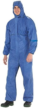 DD218 Type 5/6 Flame Retardant Anti-Static Limited Life Disposable Workwear Coverall Boilersuit Blue