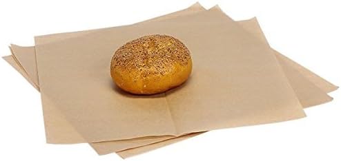 Bundleofbeauty Item#6445hy- 100 Sheets 12 X12" Natural Kraft Food Picnic Basket Hamburger Paper Liners & Wrapping Tissue