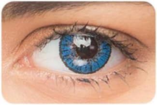 A Pair of Multicolor Whiteout Cute Large Eyes Colored Lenses for Women