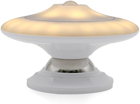 Motion Sensor Night Light, ANTEQI UFO Flexible Step Light Portable LED for Kids Magnetic Closet Light 360°Rotating Wall Lamp With Rechargable USB (Warm light)