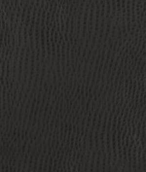 Nassimi Emu Faux Leather Vinyl - Caviar Black Fabric - by the Yard
