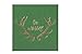 Juvale 50 CT Antlers Luncheon Paper Napkins for Christmas Holiday Party Supplies & Xmas Table Decorations, Green, 6.5 in - Cocktail Napkins