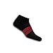 Thorlos 84 N Max Cushion Running Low Cut Socks, Black/Red, Large