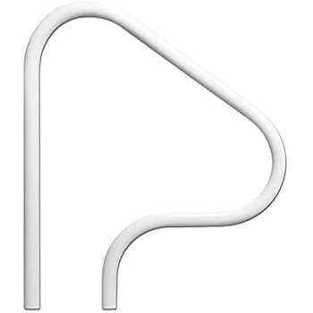 SAFTRON White Figure 4 Swimming Pool Grab Rail - P-326-RTD-W
