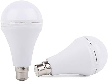Emergency Led Bulb 9 Watt Rechargeable Inverter Led Emergency Bulb (Cool White), Rechargeable Led Bulb for Home (2 NOs)