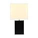 Brightech – Mode Contemporary Table & Desk Lamp – Genuine Wood Base – Relaxing Light for Nightstands, Guestrooms, Professional Offices, and more – Classic Black