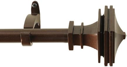 RuLu 28515 44 by 108-Inch Pagoda Oil Rubbed Curtain Rod with 0.75-Inch Pipe