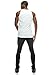 JC DISTRO Mens Hipster Hip Hop Basic Tank Top Soft Premium Cotton Jersey Shirts White Large