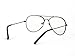 Gravity's Non-Prescription Premium Aviator Clear Lens Glasses - Black