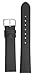 JP Leatherworks Mens Genuine Italian Leather Watchband Black 18mm Watch Band
