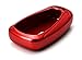 iJDMTOY Glossy Metallic Red Exact Fit Key Fob Shell Cover Compatible with 2016-up Chevrolet Camaro Cruze Spark Volt, 2017-up Malibu Bolt Sonic Trax, etc
