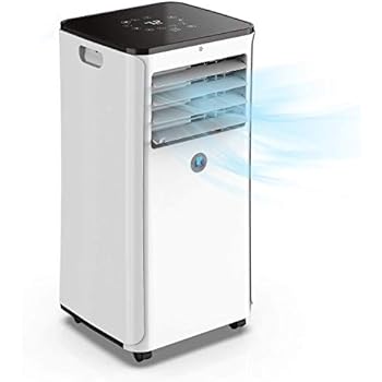 Jhs Wifi 10000 Btu Portable Air Conditioner Upgraded Digital Thermostat Control Real Time Room Temperature Display Dehumidifier Fan Mobile App