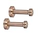 eForwish Brass Robe Hooks Wall Mounted - Towel Hooks Coat Hooks Wall Hooks Hat Hangers(Red Copper,2-Piece)