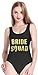 PINJIA Cute One Piece Swimsuit with High Cut and Low Back for Women Bathing Suits(M, Black Bride Squad)