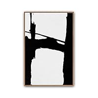 Framed Canvas Wall Art Abstract Color Block Canvas Prints Home Artwork Decoration for Living Room,Bedroom - 16x24 inches