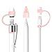 Bepack Case for Apple Pencil Case Cap Holder Apple Pencil Accessories Soft Silicone Elastic Stylus Pen Holder with Hook/Nib Cover/Cable Adapter Tether for iPad Pro Pencil(4-Pieces)