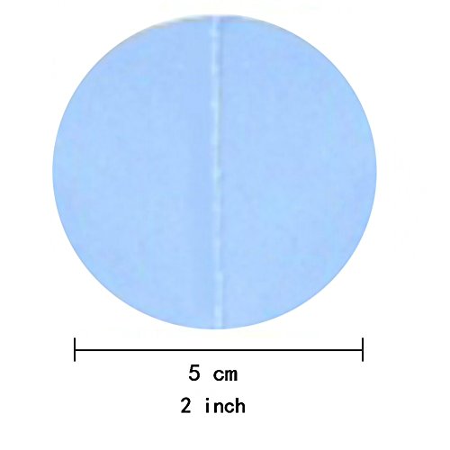 AWESON PARTY Sky Blue Paper Garland Hanging Decorations Circle Dots Streamers Happy Birthday Baby Shower Merry Christmas New Years Party Table Centerpieces Decorations - Thumbnail 3