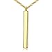 Long Necklace Sweater Chain Simple Vertical Bar Necklaces Pendants for Women
