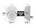 AMERELLE Motion Sensor Night Light, 3 Pack - LED Plug in Night Light with Sensor That Lights Up When It Auto Detects Motion - Wide 100 Degree Detection Zone - Ideal for Bathroom & Nursery - (73092CC)