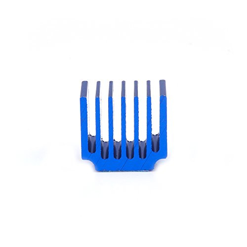 Upgrade Stepper Motor Driver Heatsink, FYSETC 3D Printer Parts Driver Heat Sink Aluminum Heatsinks Cooling Fin Drivers for Raspberry Pi LV8729 A4988 DRV8825 TMC2208 TMC2100 TMC2130 Driver-10 Pcs, Blue