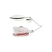 Strike King (BB38CW-304) Bleeding Bait Spinnerbait Fishing Lure, 304 - Bleeding White, 3/8 oz, Premium Stainless Steel Wire