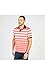 Nautica Men's Classic Fit Short Sleeve Striped Moisture Wicking Polo Shirt