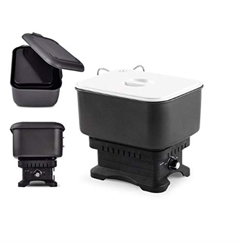 BLES Electric All in One Multi Cooker Pot Kettle Fry Pan Outdoor Camping Cooking Untensil Travel Kocher 110~220V for making shabu-shabu,Ramen,Stew