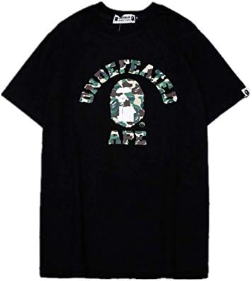 Men's Bape Camo Print Casual T-Shirt Crewneck Short Sleeve Top