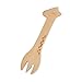 Miraclekoo Cute Wooden Animal Cutlery Set/Wooden Spoons and Forks for Children/Baby 4.5 Inches, Set of 5