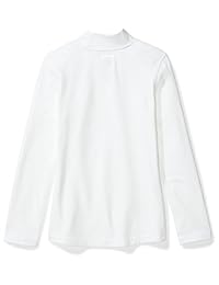 Camiseta atlética de compresión ligera con cuello alto y manga larga para niñas, exclusiva de