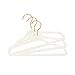 Closet Complete Baby Velvet Hangers, Premium Quality, True-Heavyweight, Virtually-UNBREAKABLE, Ultra-Thin, Space Saving No-Slip, Perfect Size for Babies 0-48 months 360° SPIN, Gold Hooks, Ivory, 25 pc