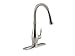 Kohler K-780-VS Cruette Pull-Down Kitchen Faucet, Vibrant Brushed Stainless, Single-Hole or Three-Hole Install, Single Handle, 3-function Spray Head, Sweep Spray and Docking Spray Head Technology, Vibrant Stainless Steel, One Size