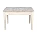 IC International Concepts Table with Lift Up Top for Storage Solid Real Wood, Sturdy Parawood, Minimum Assembly, 33.1 X 24 X 22.2, Unfinished