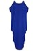 Verdusa Women's Boat Neck Batwing Sleeve Baggy Caftan Harem Oversized Maxi Dress Blue M